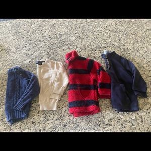 Boys 3T lot of sweaters. Fleece / formal / half zip